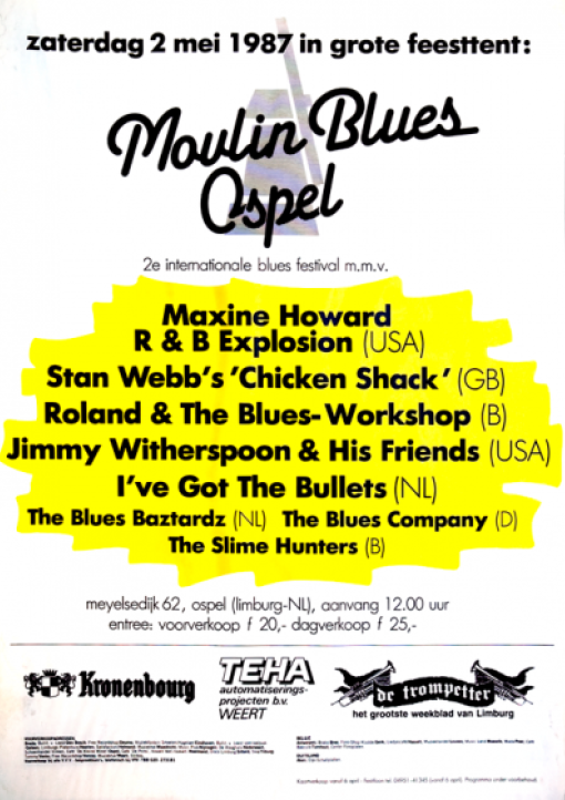 Poster Moulin Blues 1987